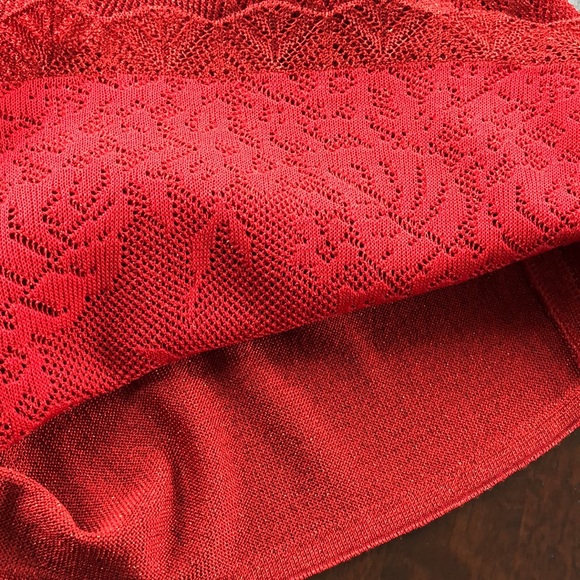 Escada knit dress in red. - Picture 9 of 9